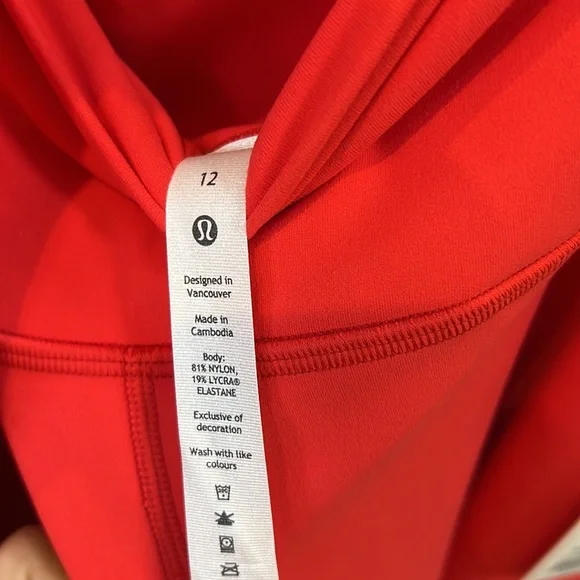 Lululemon Align HR Pant 25" LORE LOVE RED Size 12 - Picture 4 of 4